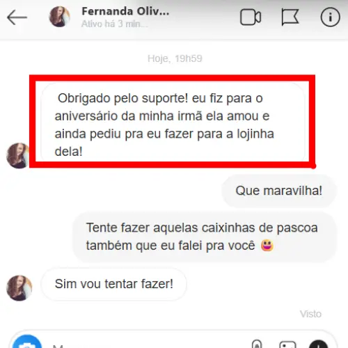 Depoimento caixinhas