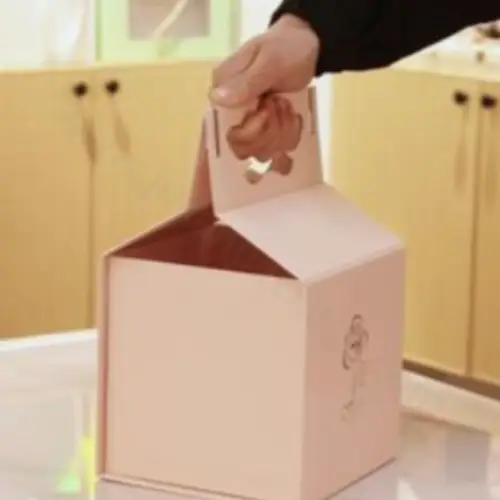 Caixinha bolsa de papel