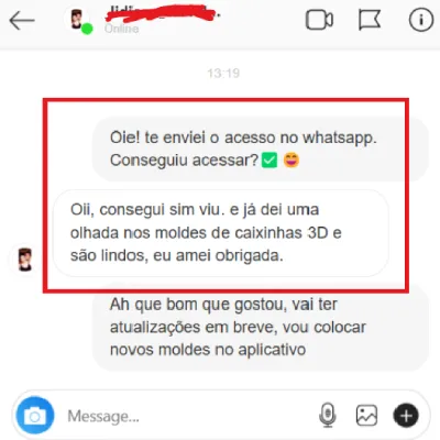Depoimento caixinhas